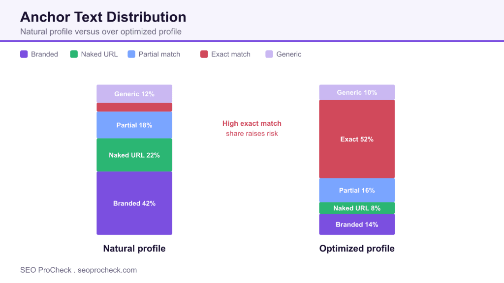 Anchor text distribution study: natural vs optimized profiles 3 Anchor text distribution study: natural vs optimized profiles