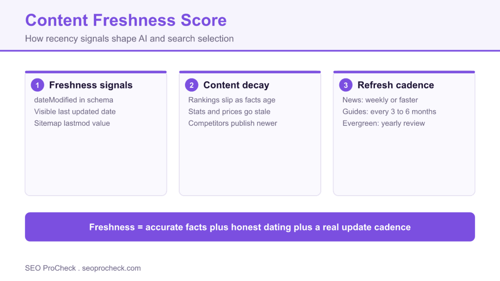 Content freshness score 3 Content freshness score