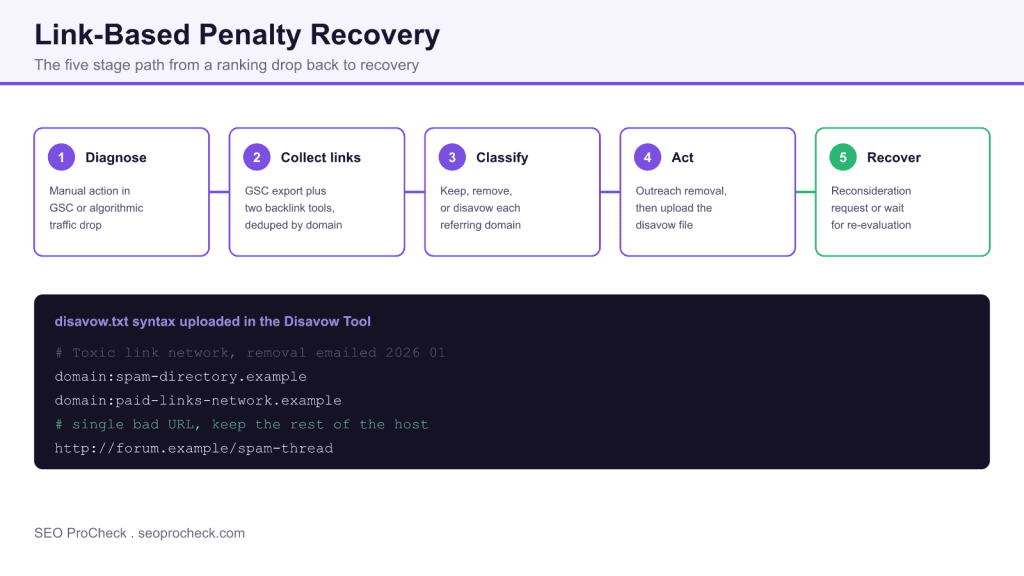 Link-based penalty recovery process 3 Link-based penalty recovery process