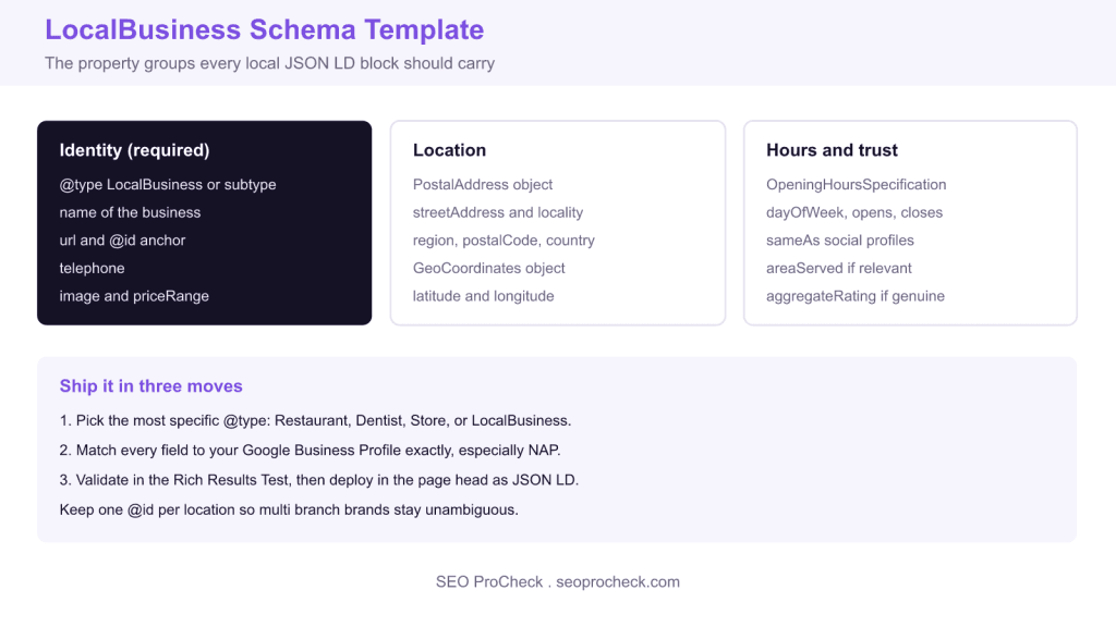 Local business schema template 3 Local business schema template