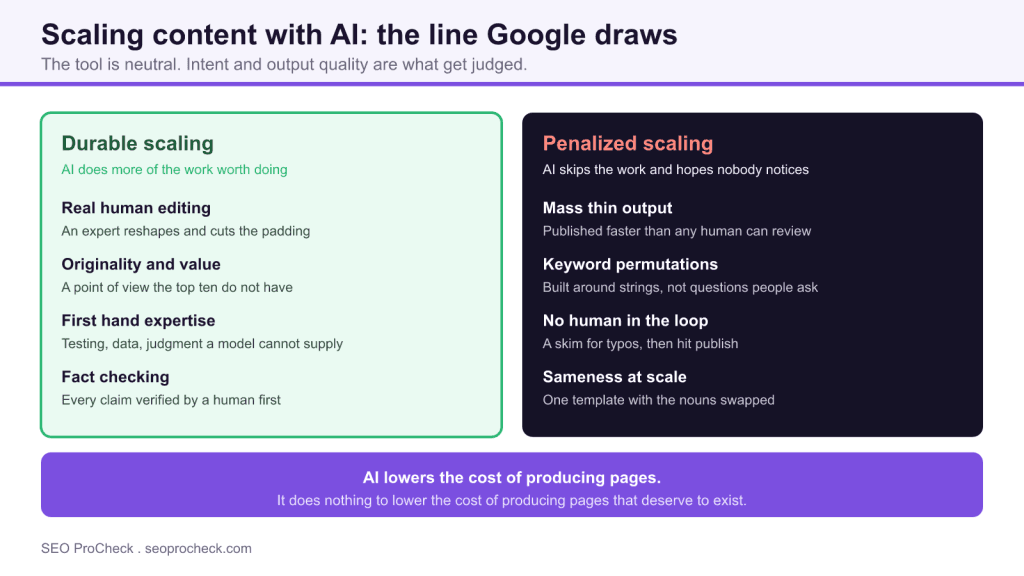 Scaling content with ai: what actually works (and what gets you penalized) 3 Scaling content with ai: what actually works (and what gets you penalized)