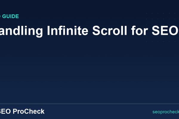 Handling Infinite Scroll for SEO