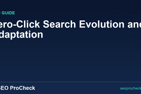 Zero-Click Search Evolution and Adaptation