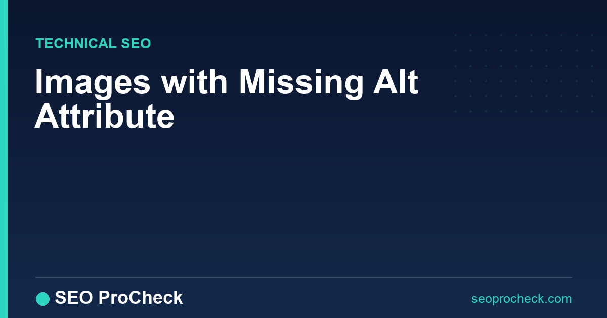 Images with missing alt attribute