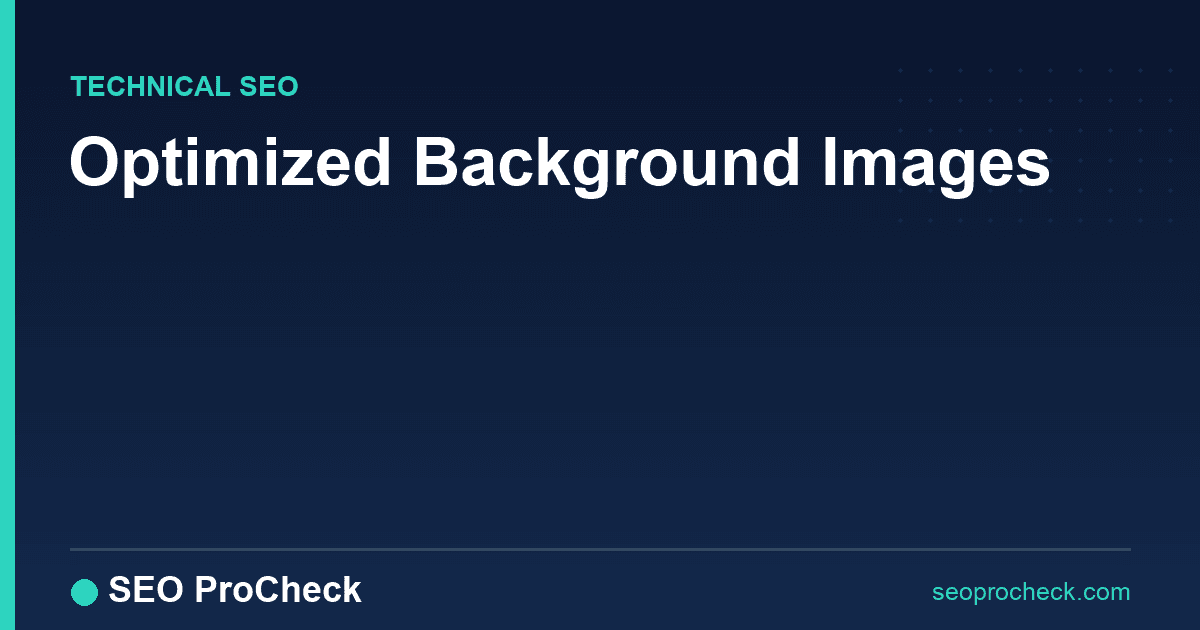 Optimized background images