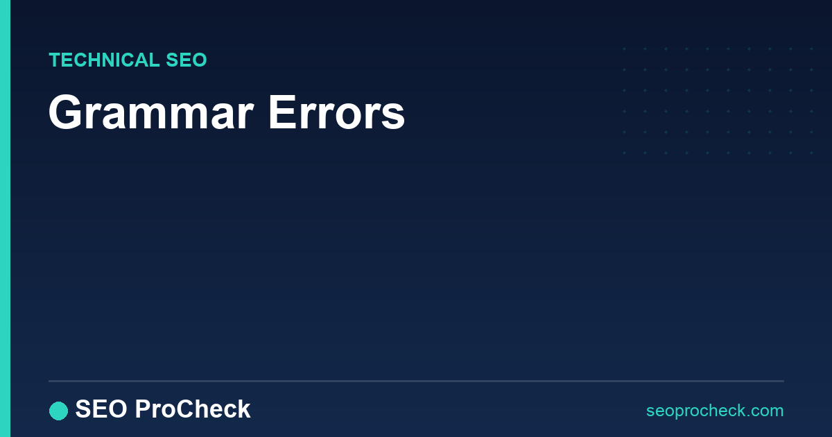 Grammar errors 2 Grammar errors