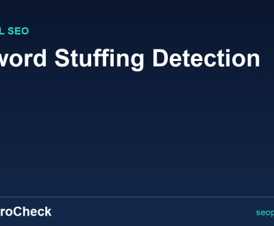 Keyword Stuffing Detection