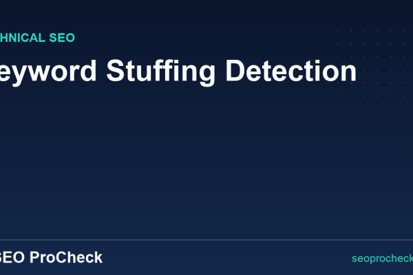 Keyword Stuffing Detection