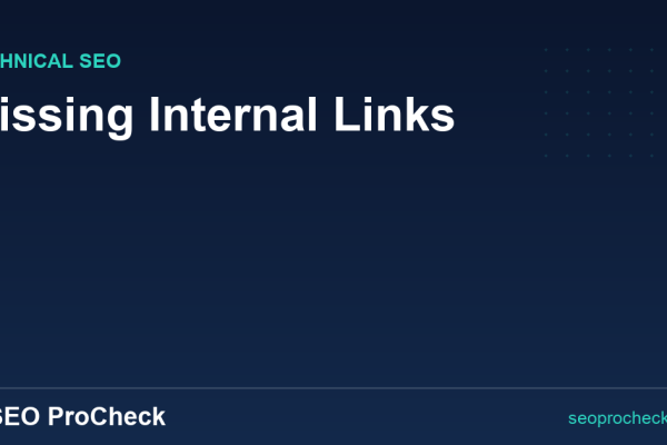 Missing Internal Links