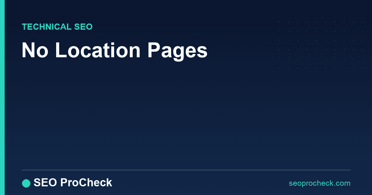 No location pages