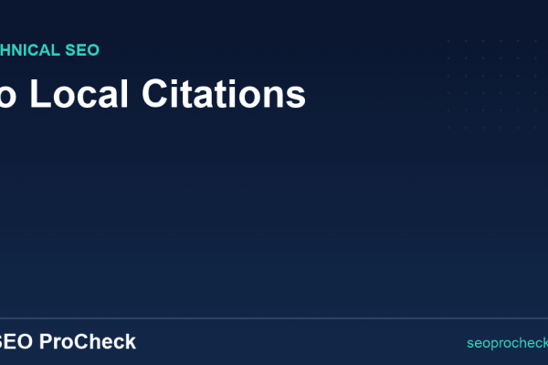 No Local Citations