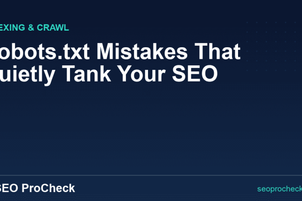 Robots.txt Mistakes That Quietly Tank Your SEO