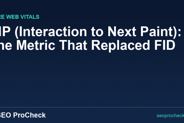 INP (Interaction to Next Paint): The Metric That Replaced FID