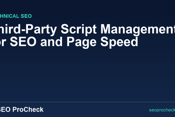 Third-Party Script Management for SEO and Page Speed