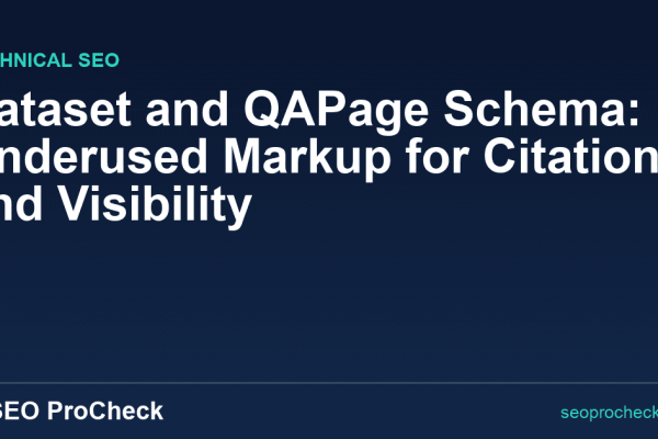 Dataset and QAPage Schema: Underused Markup for Citations and Visibility