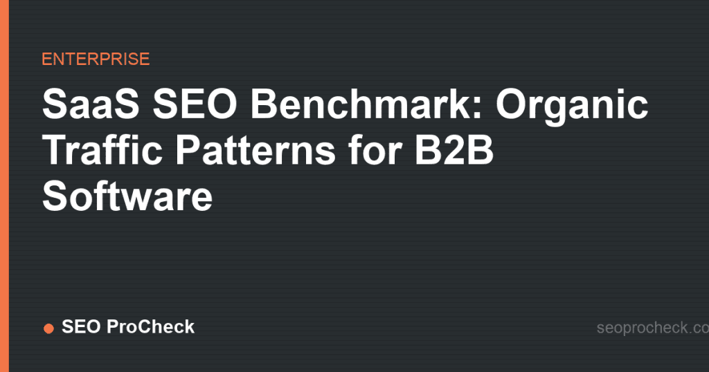 Saas seo benchmark: organic traffic patterns for b2b software 2 Saas seo benchmark: organic traffic patterns for b2b software