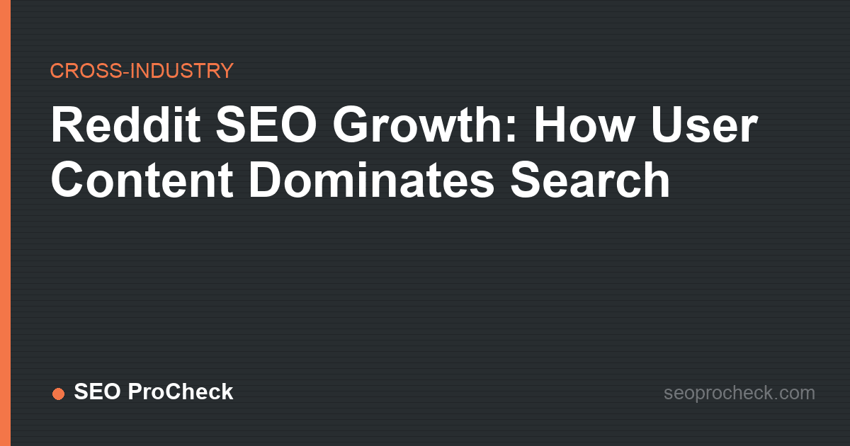 Reddit seo growth: how user content dominates search