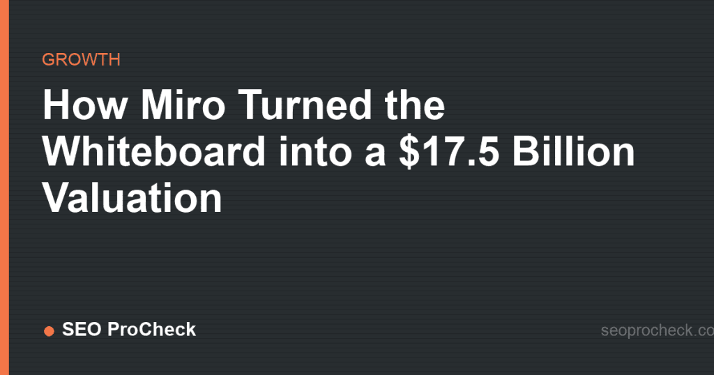 How miro turned the whiteboard into a $17. 5 billion valuation 2 How miro turned the whiteboard into a $17. 5 billion valuation