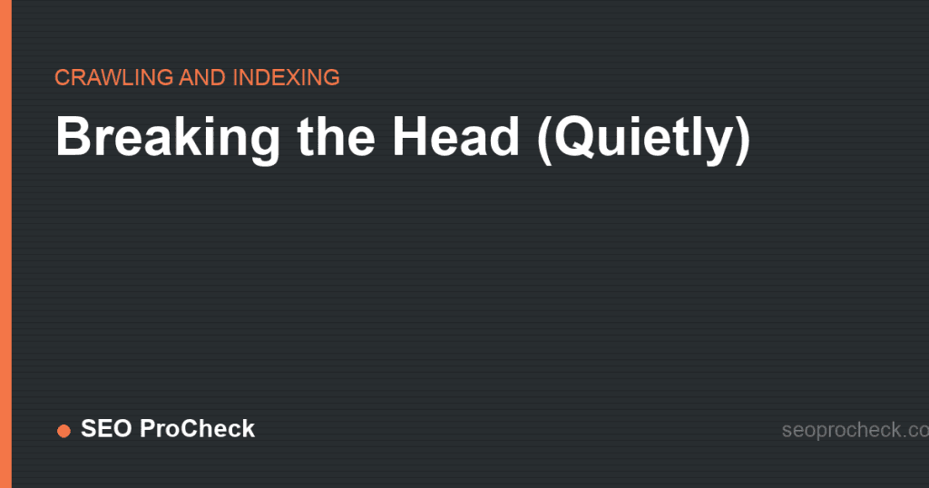 Breaking the head (quietly) 2 Breaking the head (quietly)