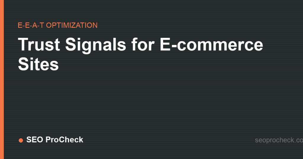 Trust signals for e-commerce sites 2 Trust signals for e-commerce sites
