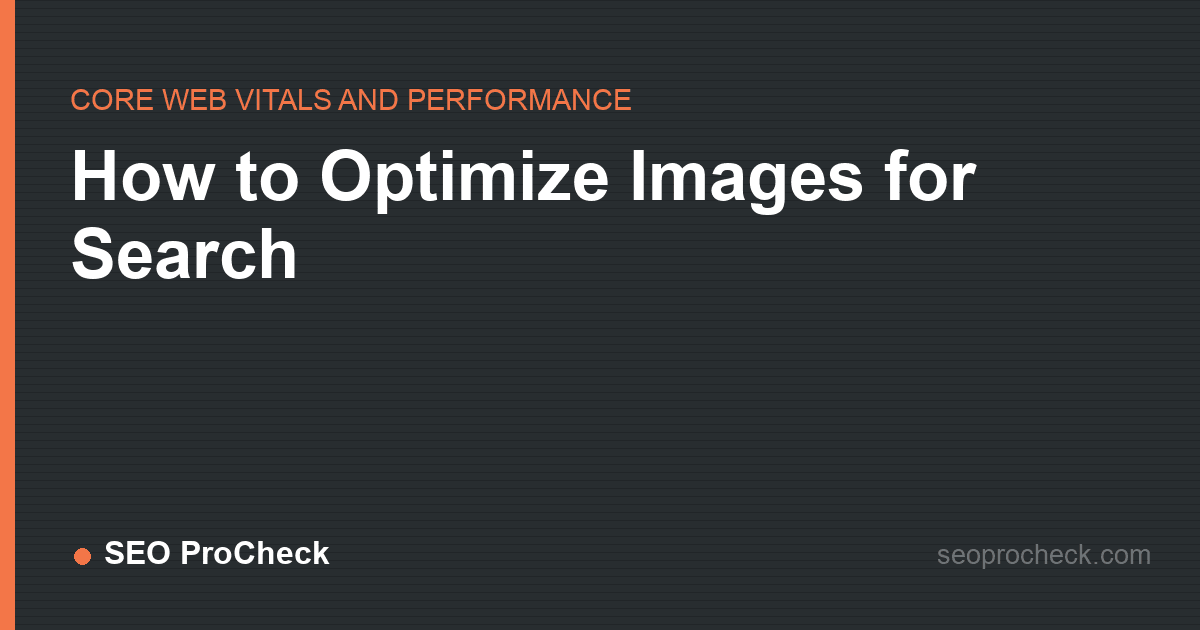How to optimize images for search