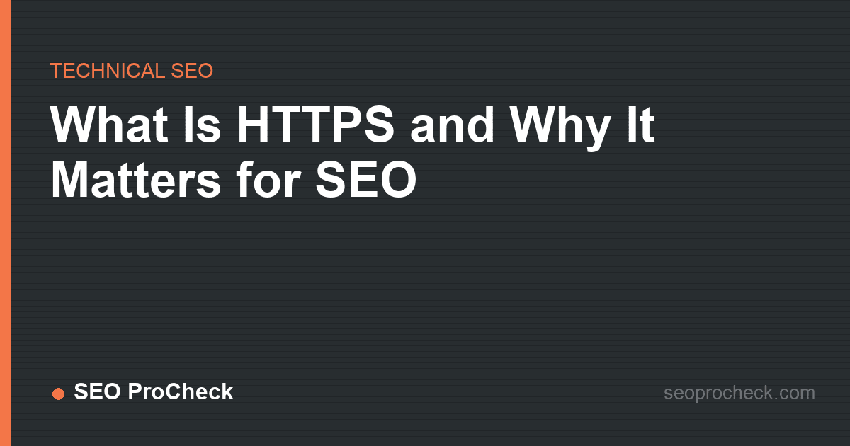 What is https and why it matters for seo