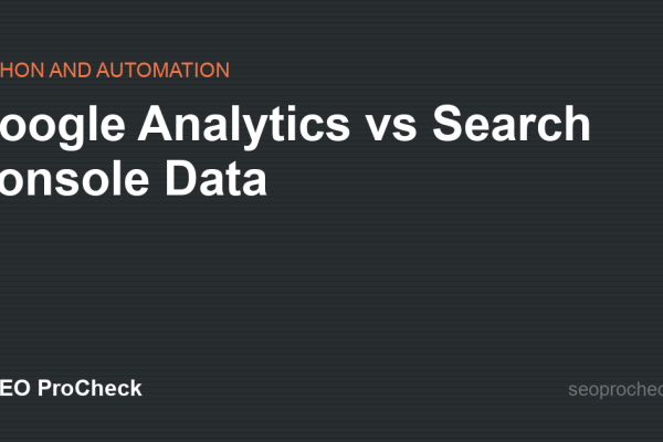 Google Analytics vs Search Console Data