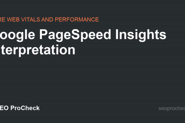 Google PageSpeed Insights Interpretation