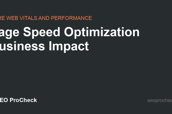 Page Speed Optimization Business Impact