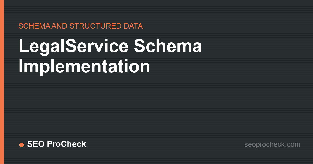 Legalservice schema implementation