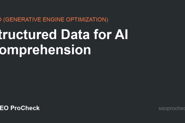 Structured Data for AI Comprehension