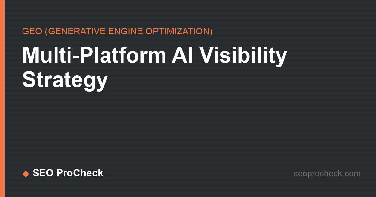Multi-platform ai visibility strategy