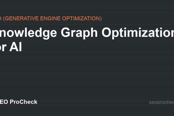 Knowledge Graph Optimization for AI