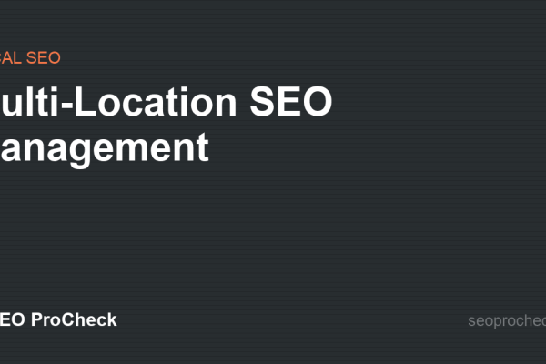 Multi-Location SEO Management
