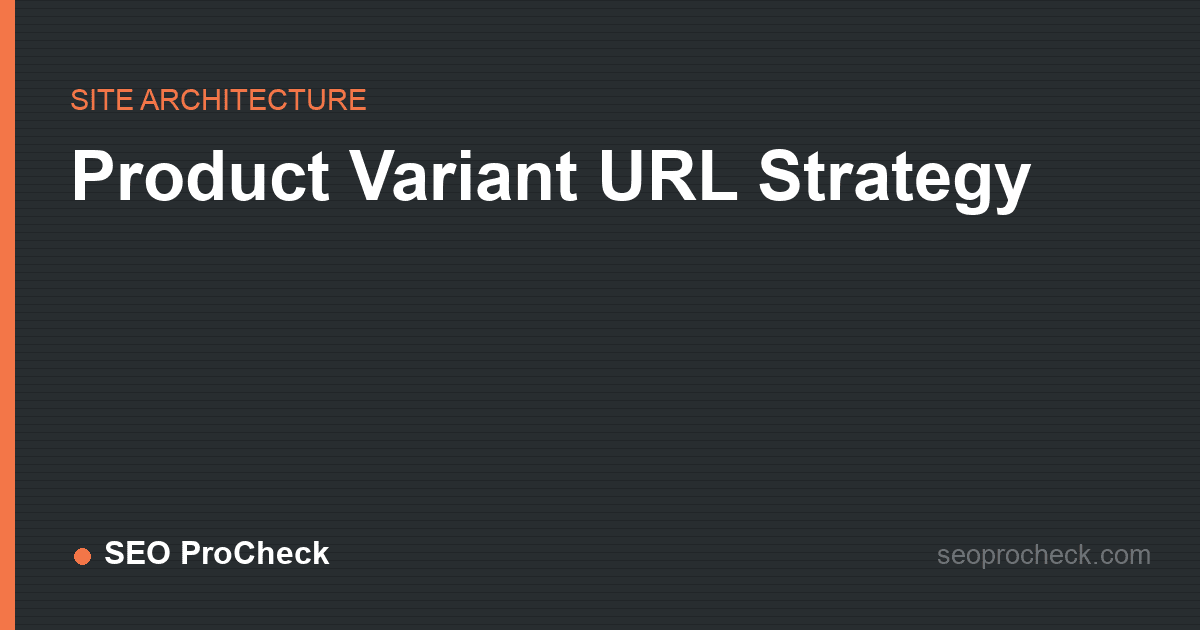 Product variant url strategy