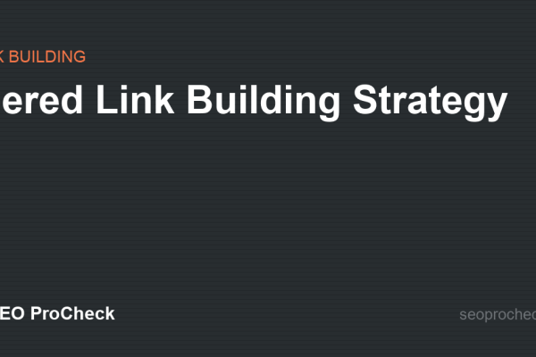 Tiered Link Building Strategy