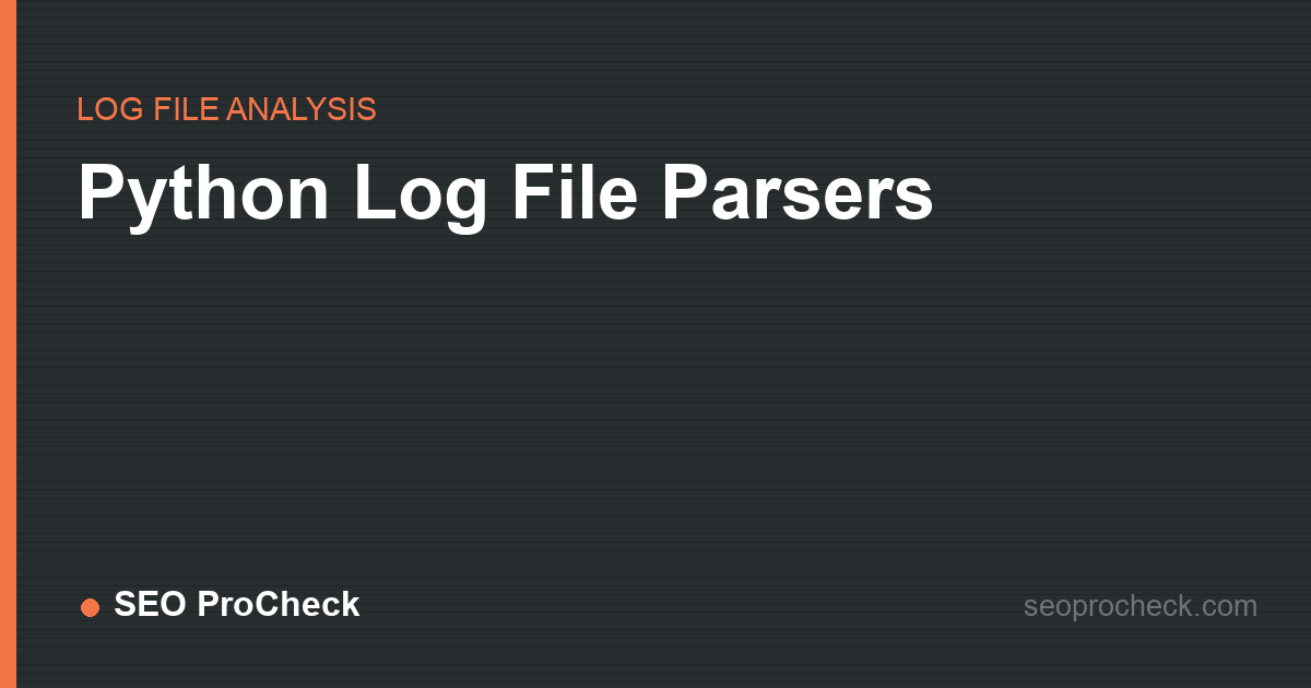 Python log file parsers