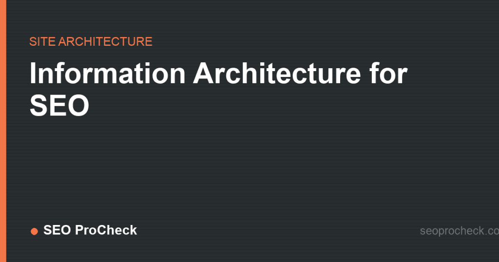 Information architecture for seo 2 Information architecture for seo