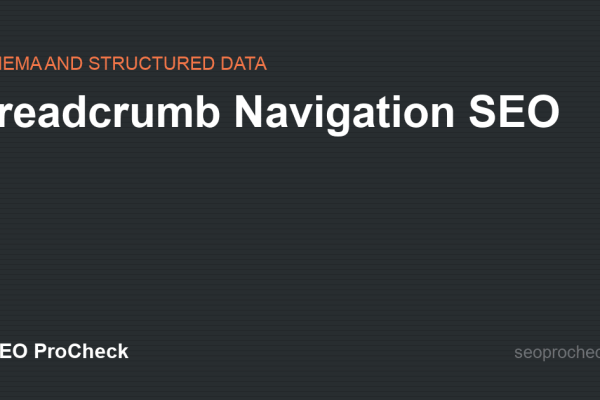 Breadcrumb Navigation SEO
