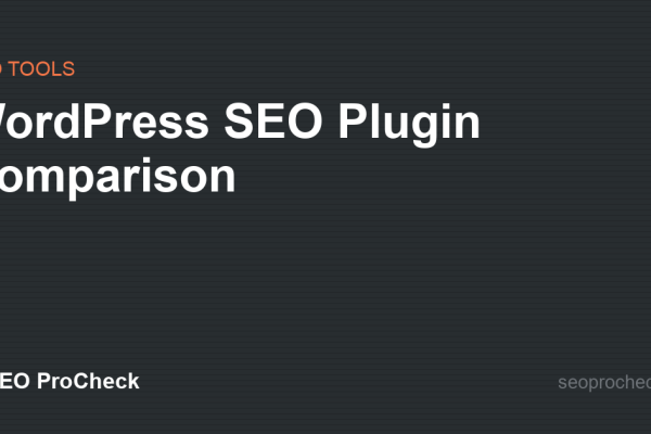 WordPress SEO Plugin Comparison