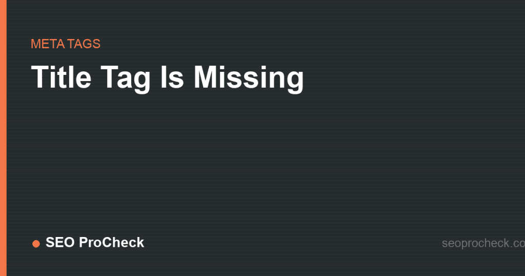 Title tag is missing 2 Title tag is missing
