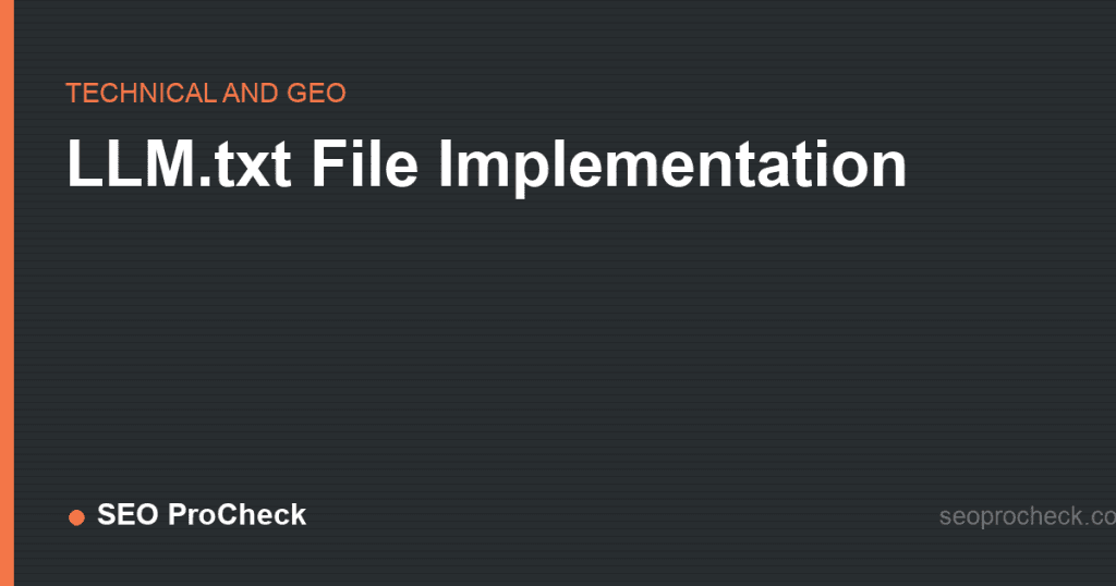 Llm. Txt file implementation 2 Llm. Txt file implementation