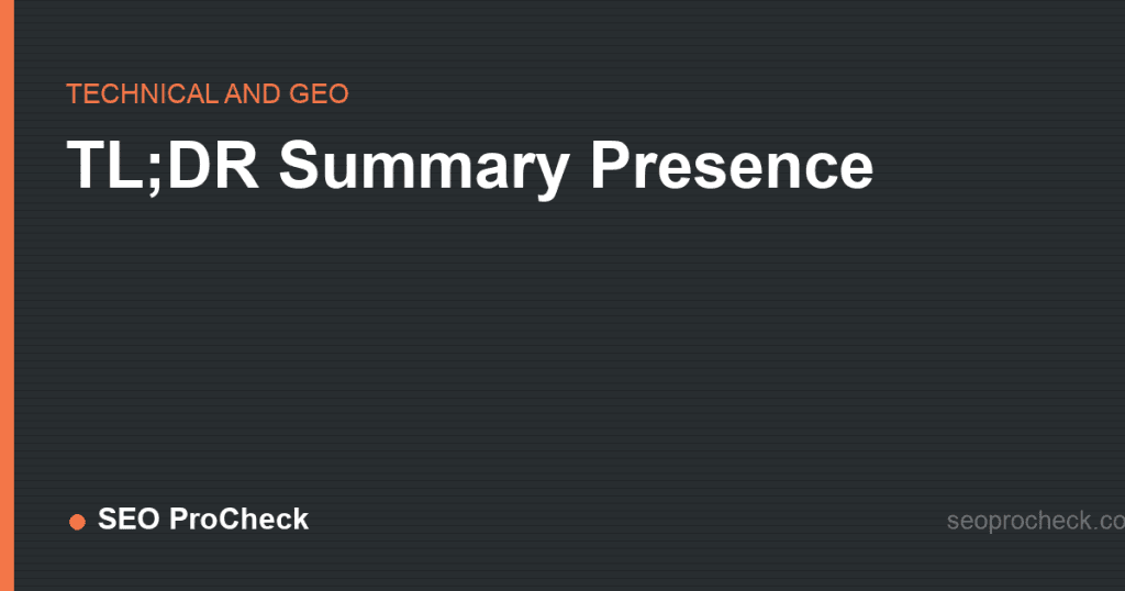 Tl;dr summaries: why answer-first content helps ai visibility 2 Tl;dr summaries: why answer-first content helps ai visibility