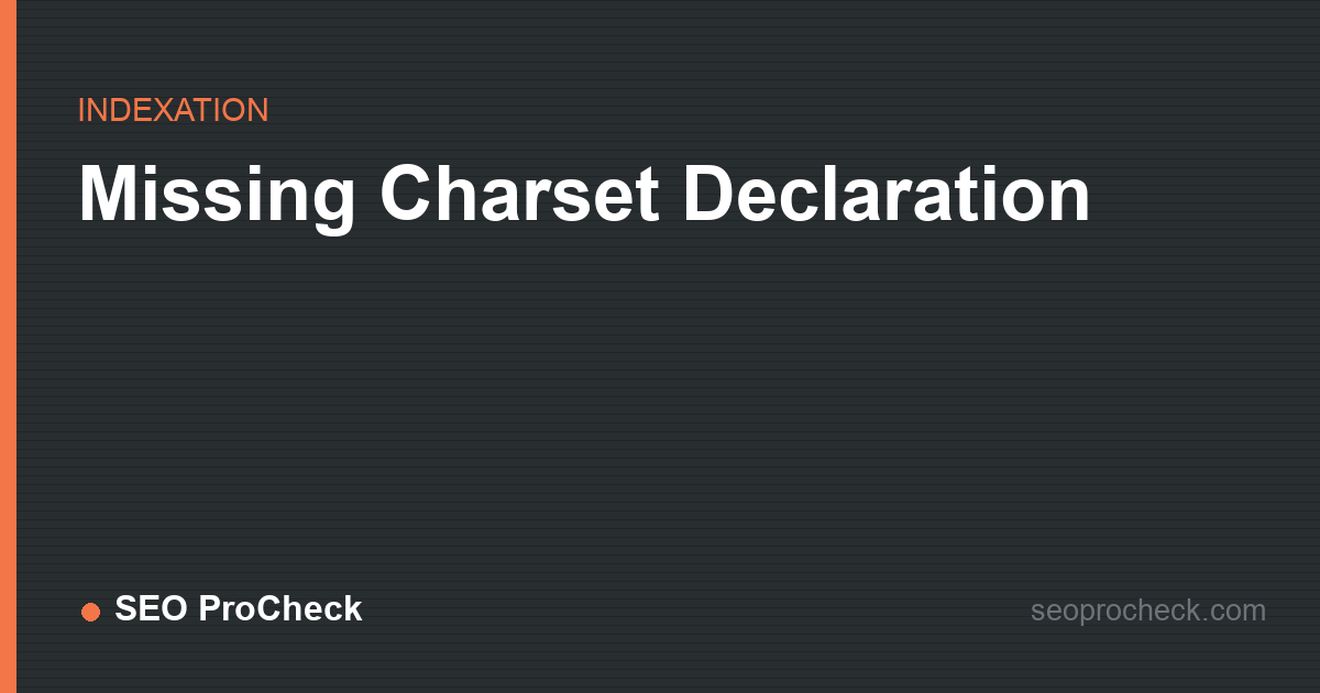Missing charset declaration