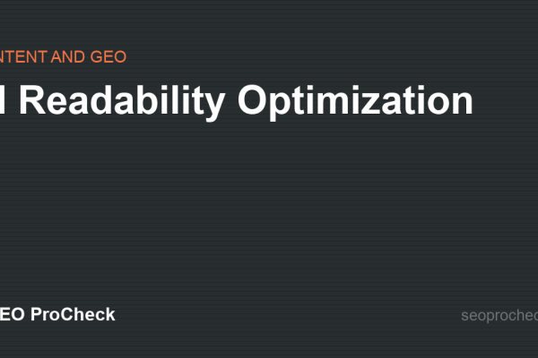 AI Readability Optimization