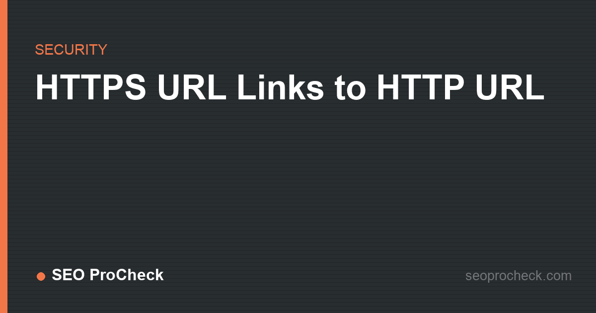 Https url links to http url