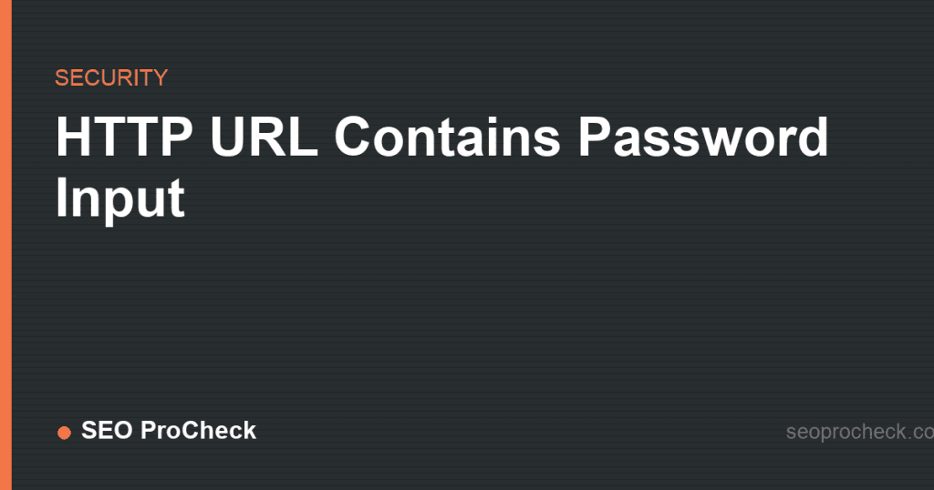 Password input on an http page: how to fix this now 2 Password input on an http page: how to fix this now