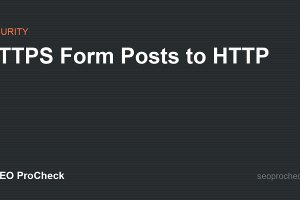 HTTPS Form Posts to HTTP