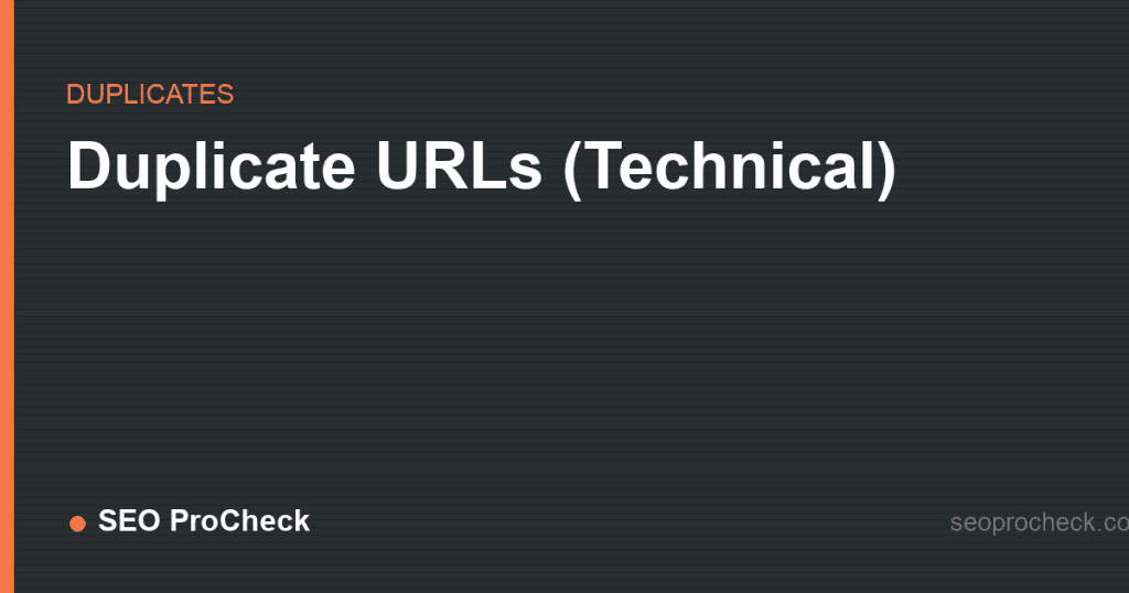 Duplicate urls (technical): how to consolidate them 2 Duplicate urls (technical): how to consolidate them