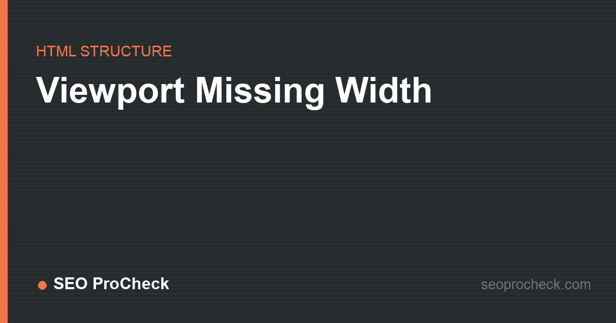 Viewport missing width